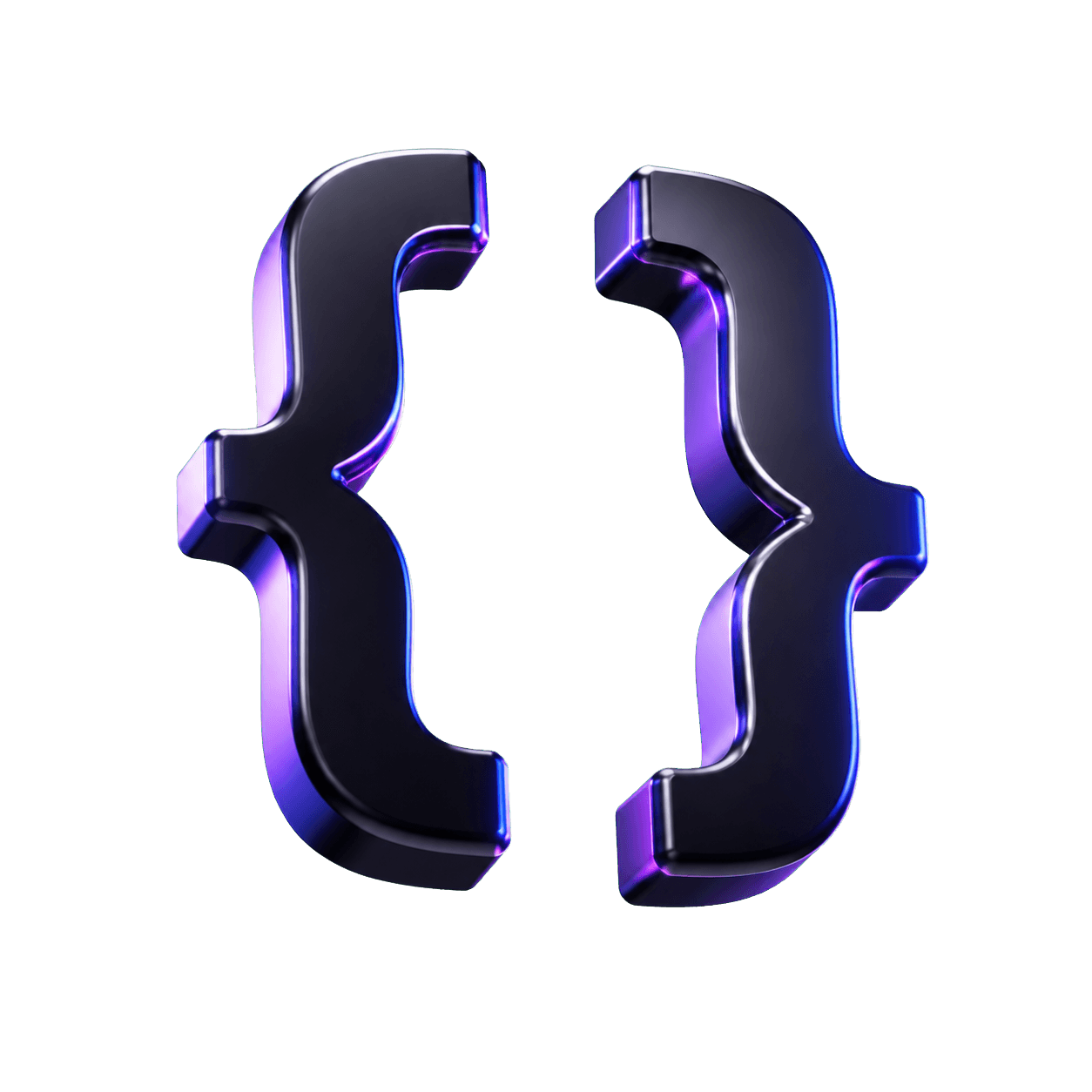 Glossy 3D code braces
